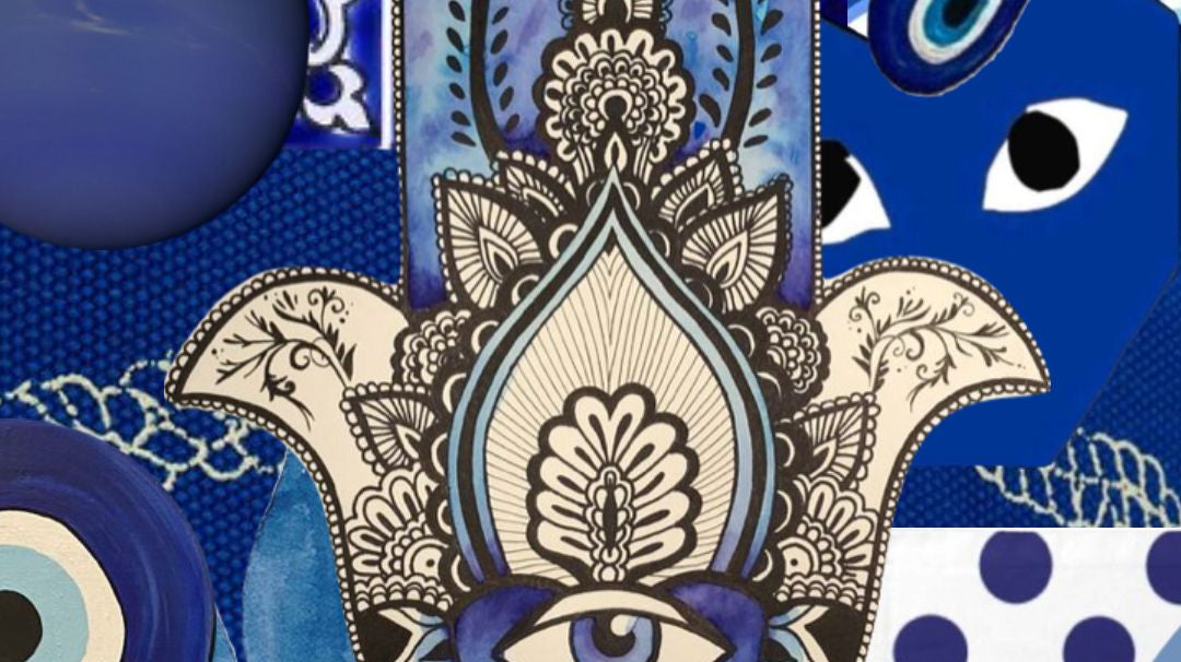 background, blue evil eye meaning