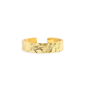 Eros Gold Textured Ring - Medium, image