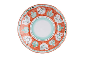 Amalfi Dinner Plates | Set of 6, closeup red