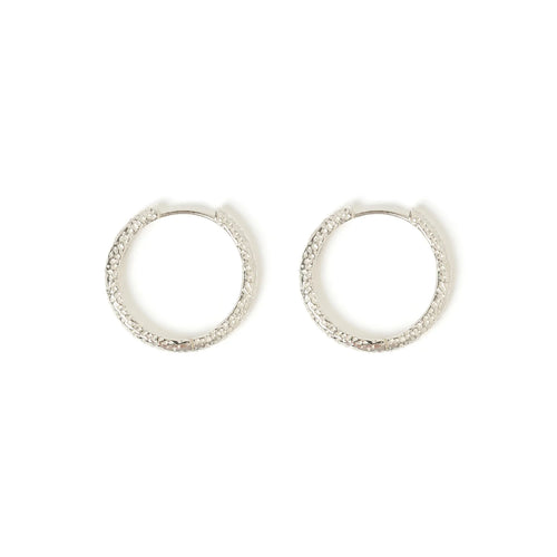 Arabella Silver Hoop Earrings