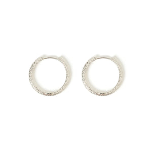 Arabella Silver Hoop Earrings
