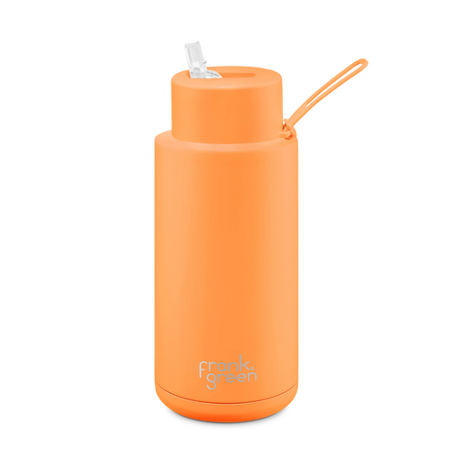 Ceramic Reusable Bottle - 1L Orange