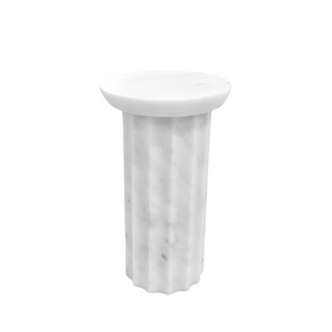 White Marble Round Pedestal | Large, image
