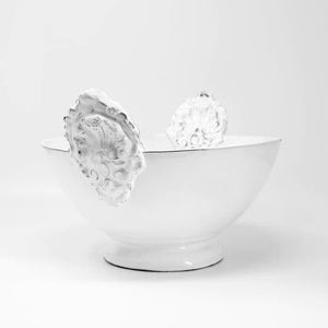 Carron Paris - Charles French Style White Serving Bowl with Handle, side view