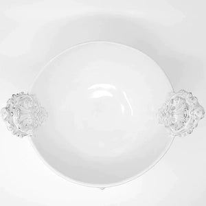 Carron - Charles French Style White Serving Bowl with Handle