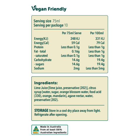 Mr. Consistent - Margarita Cocktail Mixer, label
