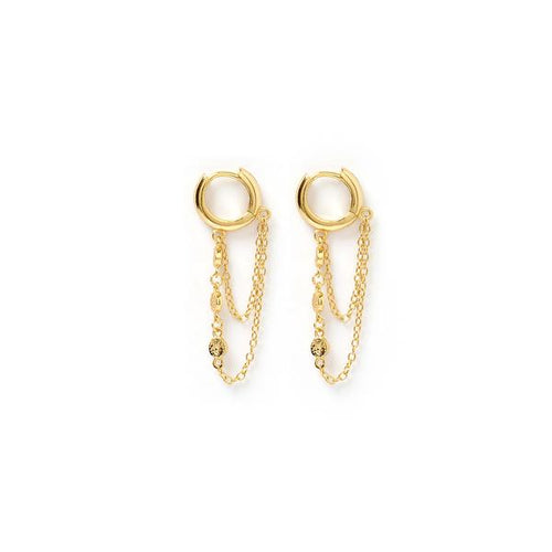 Paloma Gold Huggie Earrings