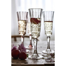 Clear Acrylic Champagne Glass, with champagne