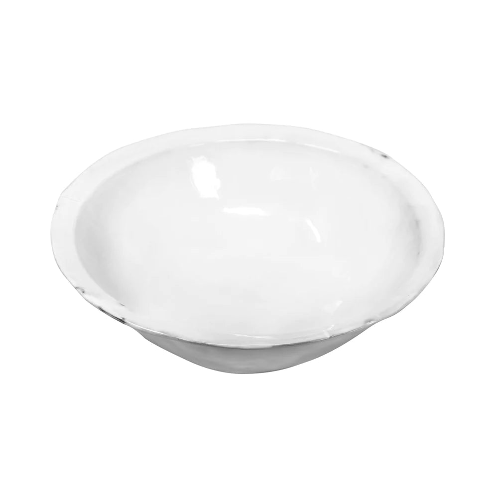 Carron Paris - Classic White Ceramic Salad Bowl, image