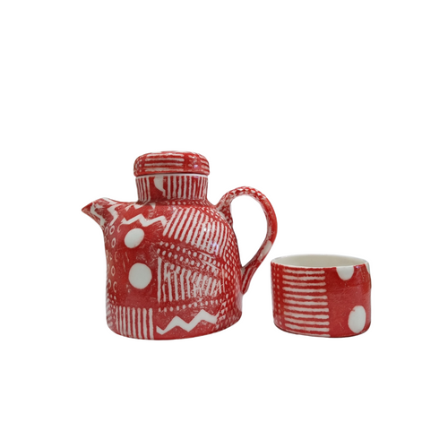 Samantha Robinson Teapot - Red