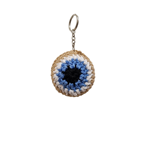 EVIL EYE KEYCHAIN - Natural