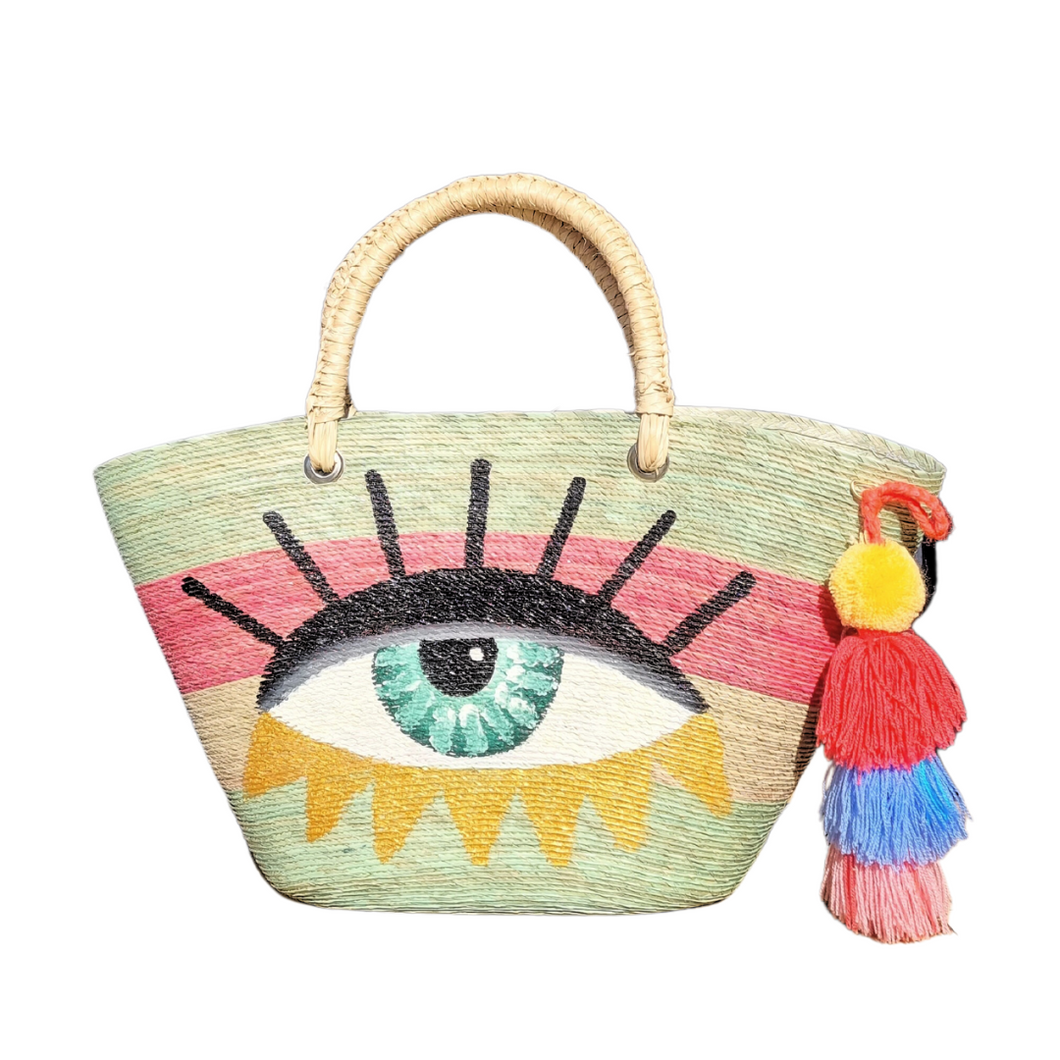 Goddess of the Dawn - Evil Eye Beach Bag