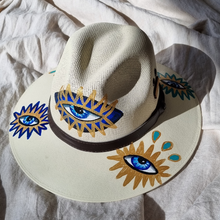 Goddess of the Sea - Evil Eye Panama Hat