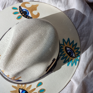 Goddess of the Sea - Evil Eye Panama Hat