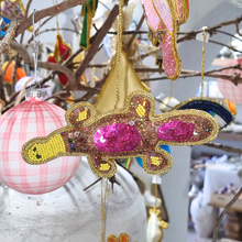 Platypus Sparkle and Sequins Christmas Tree Ornament