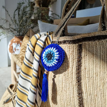 EVIL EYE KEYCHAIN - Blue Tassle