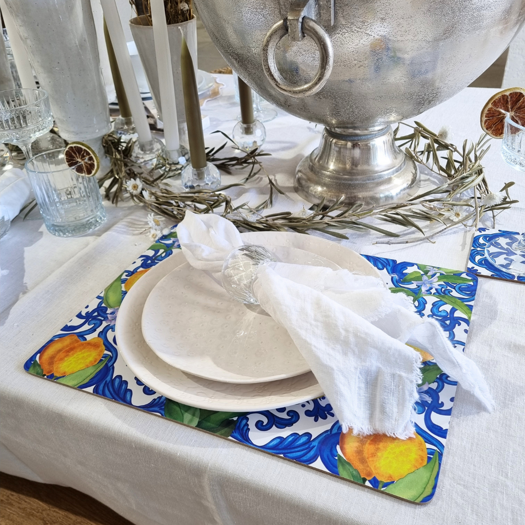 Amalfi Style Christmas Holiday Cork Placemat CRAVE WARES