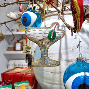 Martini Sparkle Ornament