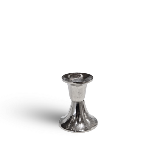 Celine Silver Tapered Candle Holder | Small