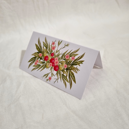 Sweet Apple Placecards, sweet apple and pomegranate decoration