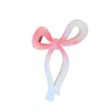 Acrylic Bow Hair Claw | Peach