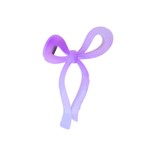 Acrylic Bow Hair Claw | Lilac
