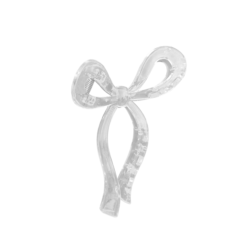 Acrylic Bow Hair Claw | Clear