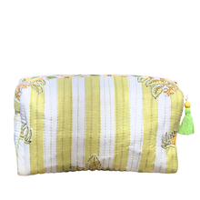 Striped Toiletry Bag | Pistachio Palm