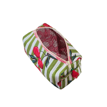 Striped Toiletry Bag | Cherry