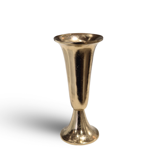 Celine Gold Trumpet Vase