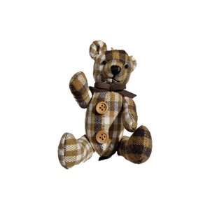Elias - Tartan Teddy Bear Christmas Tree Ornament