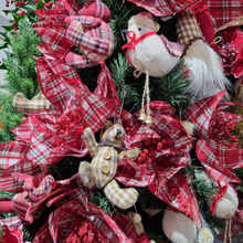 Tartan Poinsettia Clip-on Flower