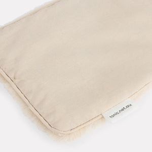 Plush Heat Pillow | Soft Nude, closeup