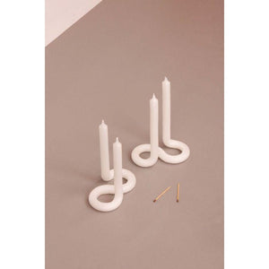 Lex Pott - Twist Candle - White