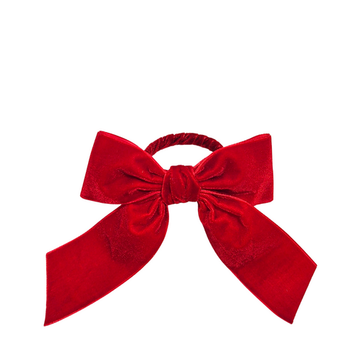 Velvet Bow Napkin Ring | Red