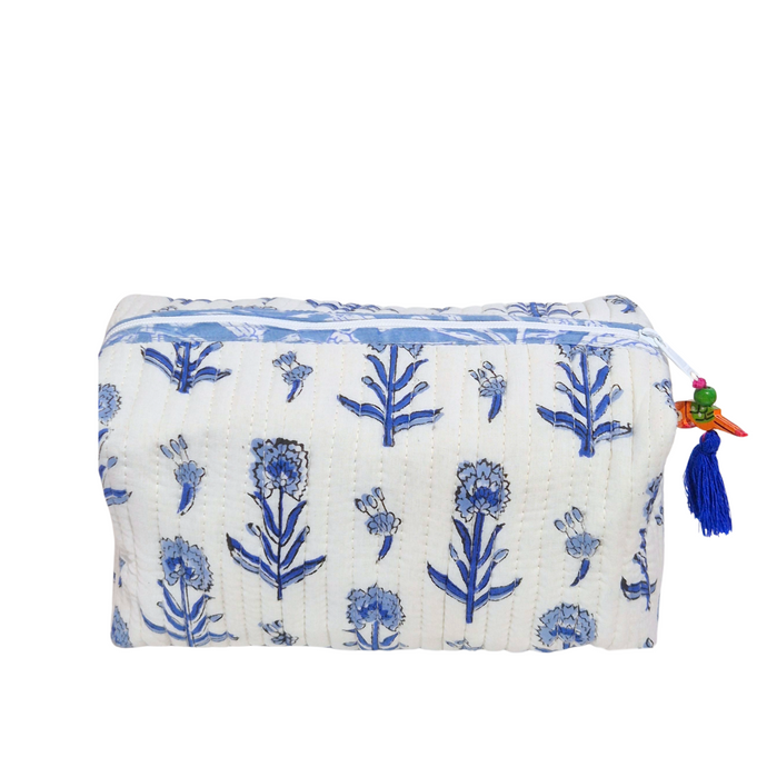 Floral Toiletry Bag | Cornflower Bleu