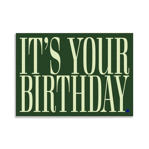 Eco-Friendly "It's Your Birthday" Greeting Card