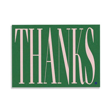 Eco-Friendly "Thanks" Greeting Card - A5 Fold to A6
