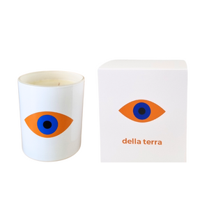 Della Terra | Vanilla Caramel Evil Eye Scented Candle, image
