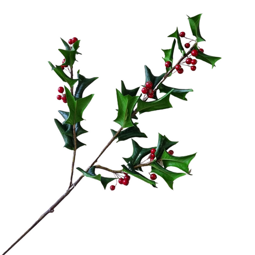Holly Branch - Christmas Ornament
