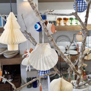 Beach Ornament | Clam Shell Tree Decoration
