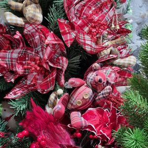 Malachi - Tartan Teddy Bear Christmas Tree Ornament