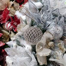 Champagne Quilted Glass Bauble - Christmas Ornament