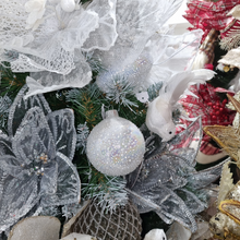 Sylvie Textured Glass Bauble - White Sphere