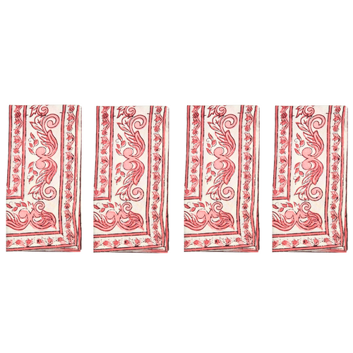 Dolce Pink | Block Print Serviettes