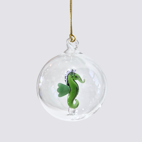 Glass Bauble | Seahorse