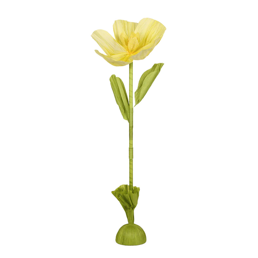 Yellow Poppy Flower | 130CM