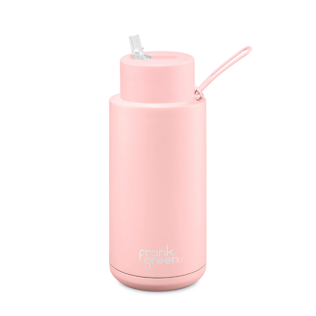 Ceramic Reusable Bottle - 1L Blush Pink