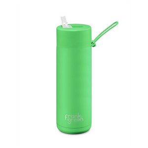 Ceramic Reusable Bottle - 595ml Neon Green