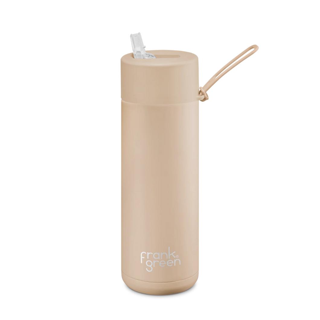 Ceramic Reusable Bottle - 595ml Soft Stone